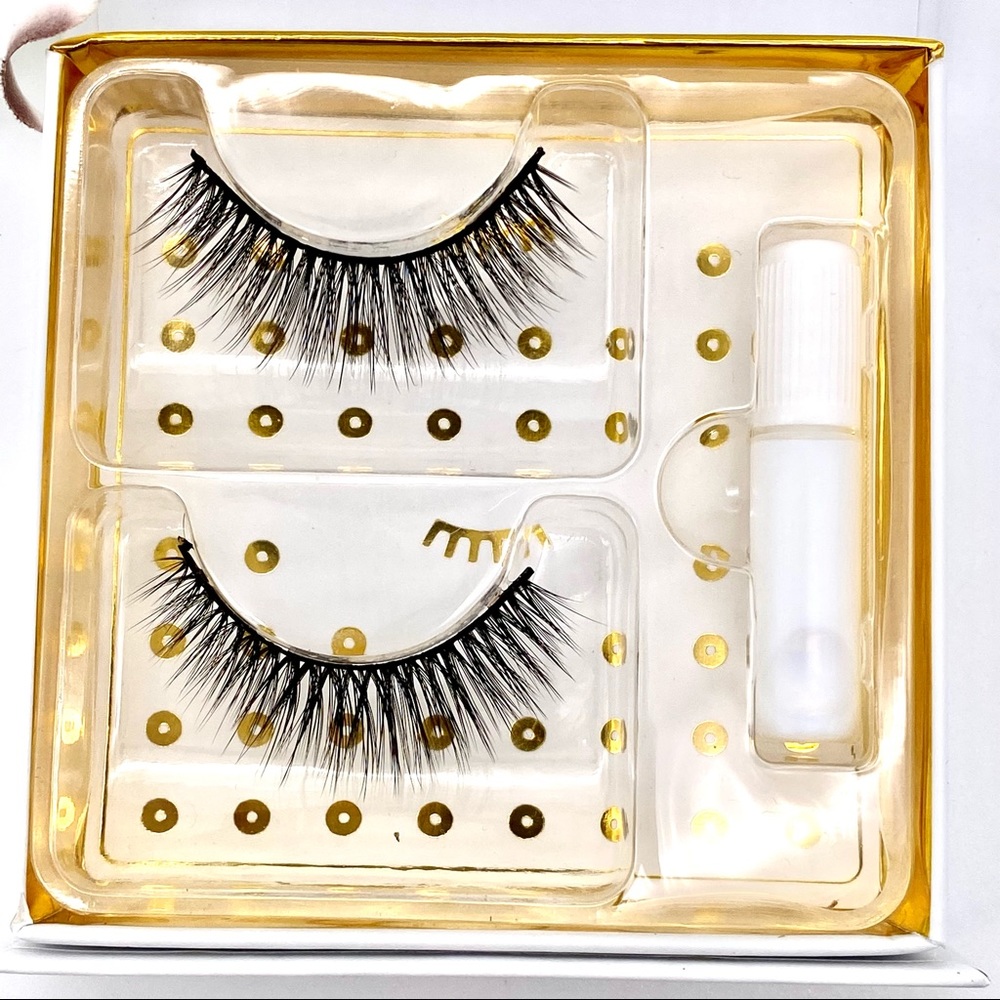 NIB Battington Monroe 3D Silk Lashes + Glue Kit - Picture 7 of 11